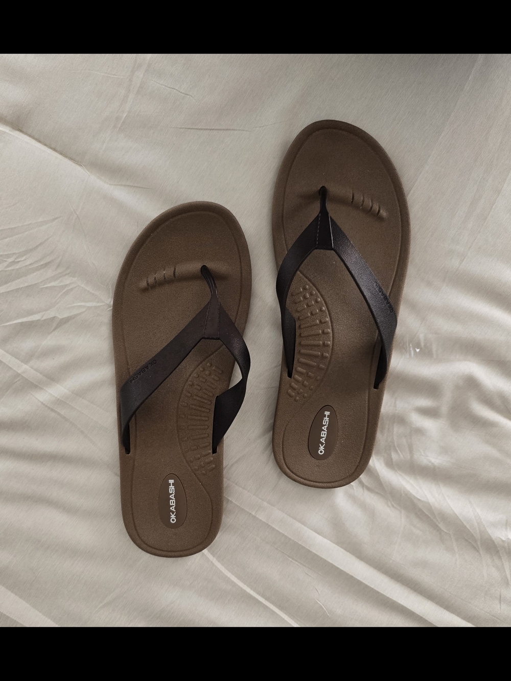 Okabashi Breeze in Toffee Ergonomic Flip Flops/Sandals USA Womens 9.5-10.5 EC